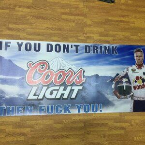 Coors Light Funny Banner Adult Humor‎ Beer Mancave Bar Decor 45” x 18”